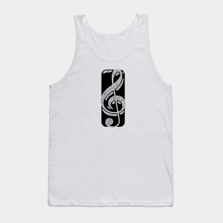 Music Clef Tank Top